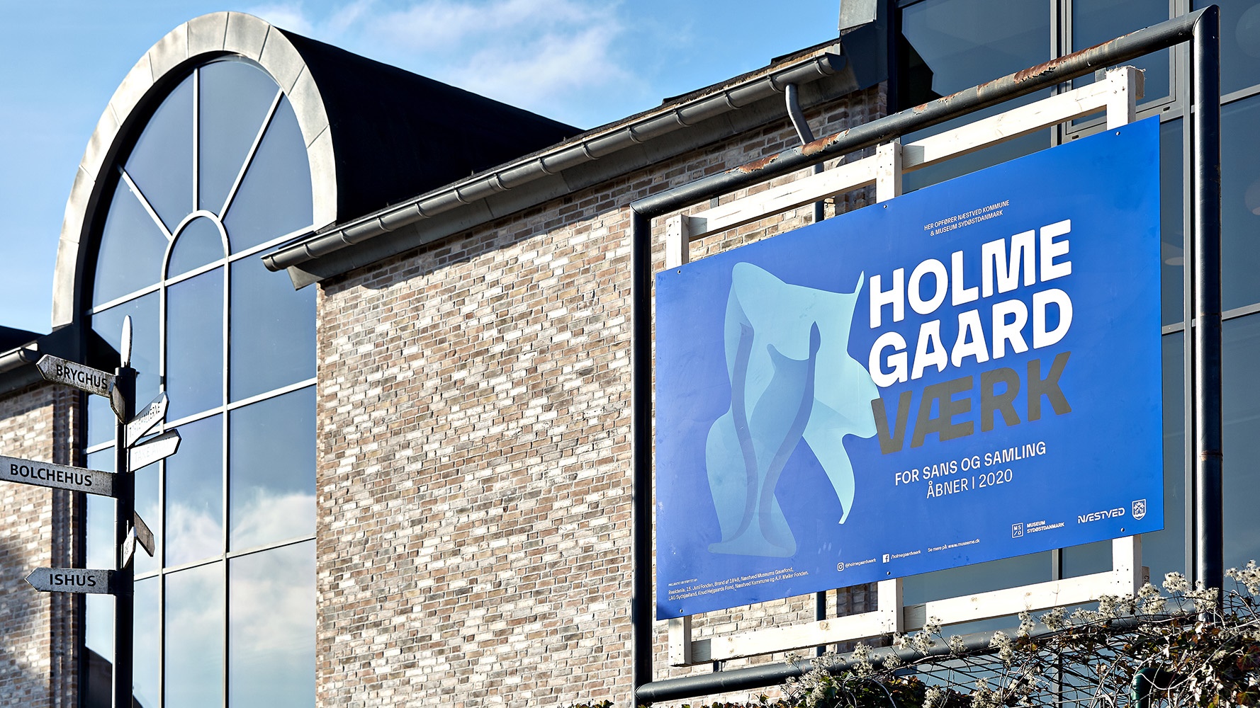 Billedet fra Holmegaard Værk, facade